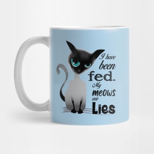 cat mother coffe lover (dark lettering) Mug